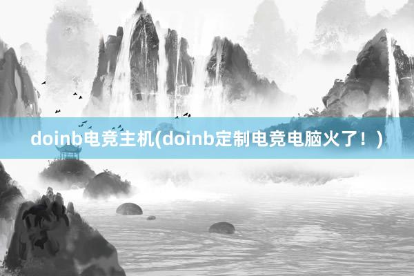 doinb电竞主机(doinb定制电竞电脑火了！)