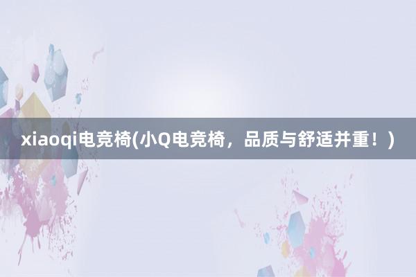 xiaoqi电竞椅(小Q电竞椅，品质与舒适并重！)