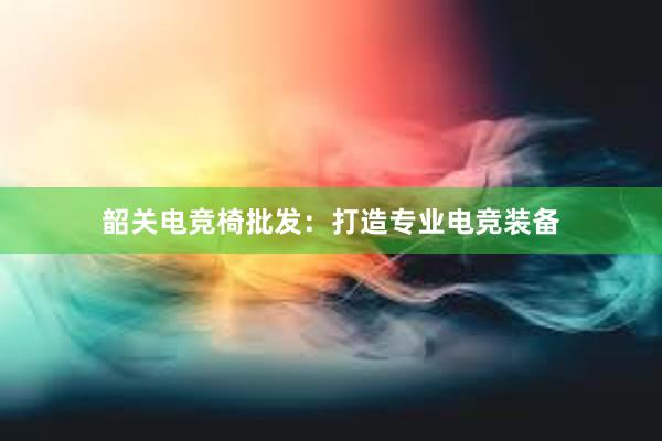 韶关电竞椅批发：打造专业电竞装备